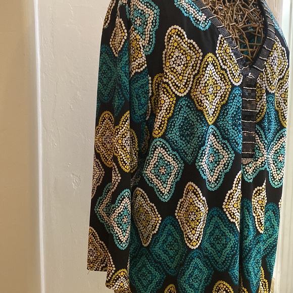 JM Collection Blouse Tunic - Picture 2 of 9